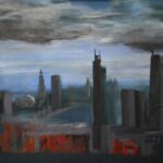 Gemälde »Skyline« von Stefan F.