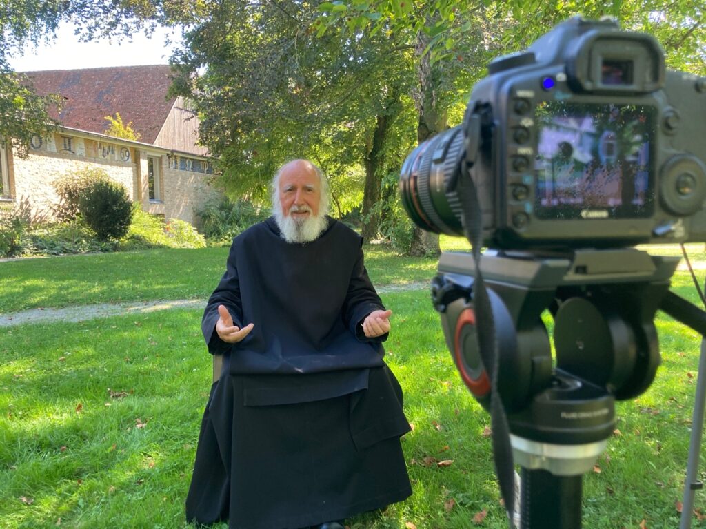 Videodreh mit Pater Anselm Grün